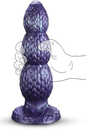 8.4" Monster Knot Dildo - Big Dragon Fantasy Dildo with 3 Dog Knots, Giant Anal Dildo with Strong Suction Cup, Thick G-Spot Stimulation Dildo for Men and Women