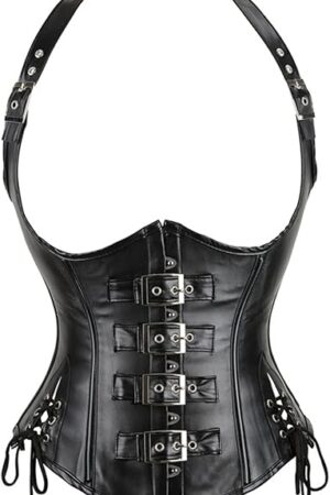 Women's Heavy Duty Corset Double Steel Boned Waist Trainer Corsets Underbust Body Shaper