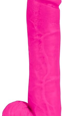 Eden Adult Sex Toys - Ultra Soft Dual Density Realistic Dildo - 11.5 Inch  Lifelike Giant Suction Cup Dildo for G-spot & Anal Play - Huge Thick Strap on Penis for Women Men & Couples Pleasure - Pink