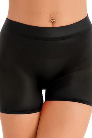 Woman Mesh Sheer Biker Shorts High Waist Sexy See Through Short Leggings Tights Boyshorts