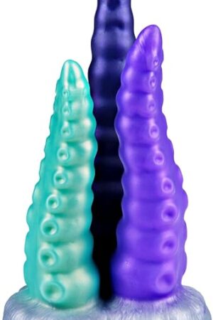 87" Monster Tentacle Big Dildo,Three Heads Octopus Fantasy Penis, Double Ended Silicone Anal Dildo,Thick Tapered Suction Cup Alien Double Sides Penis for Sex Toys for Men and Women