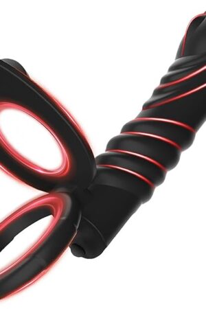 Anal Butt Plug Strap On Penis Anal Dildo Sex Toys for Men Cock Ring with 10 Vibration Modes Penis Sleeve Vibrator Anal Toys Anal Plug for Couples and Adult Women