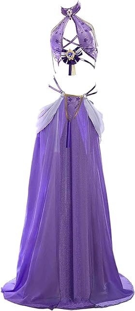 Anime Derivative Sexy Dancer Style Lingerie Set Cross Halter Top with Gauzy Dress Panty and Sleeves