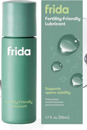 Frida Fertility Lubricant, Conception-Friendly Water Based Lube for Family Planning and Pregnancy Support, Sperm and pH Balance Safe, Natural Hydration, Stain Free and Non-Sticky, 1.7 Fl Oz