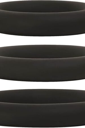 Adam & Eve Silicone Penis Ring Set, 3 Stretchy Rings in Graduated Sizes for Enhanced Erections, Longer Lasting Hardness, and Maximum Pleasure, Comfortable and Supportive for Solo or Partner Fun