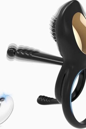 Vibrating Penis Ring for Couples Sex Toys Vibrator,Male Erection Enhancing and G Spot Clitoral Vibrator,Vibrating Cock Ring with 10 Vibration Modes,Couples Gifts Adult Sex Games Pleasure