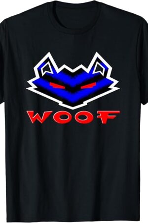 Woof Gay Leather Wolf Fetish Gift, Muscle Men Pup Play Kink T-Shirt