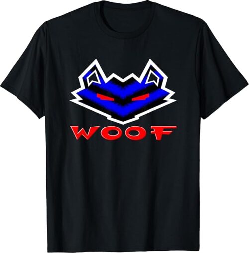 Woof Gay Leather Wolf Fetish Gift, Muscle Men Pup Play Kink T-Shirt
