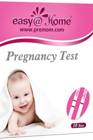 Easy@Home Pregnancy Test Strips Kit: 10 Pack hCG Test Strips - Early Detection Home Pregnancy Strips Bulk