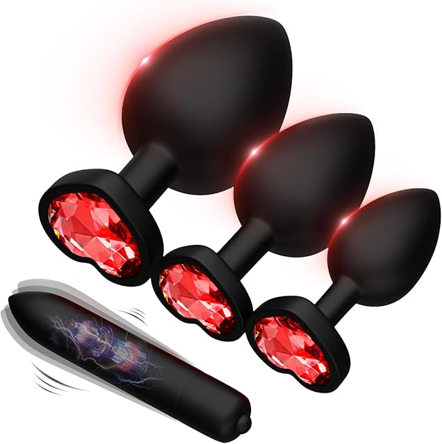 Date Night Gift for Lover Portable Silicone 4 Pcs Butt Relaxing Plug Adult Toy for Couple Anales Training Set for Women Men Game Sunglasses B005H8