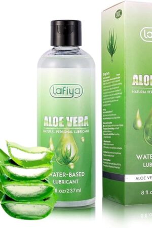 Aloe Personal Lubricant, Organic Water Based Long Lasting Lube for Sex, Sexual Lubricant for Sensitive Skin 8 oz- Paraben Free
