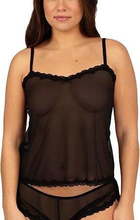 Women's Mesh Cami & Shorts Sleep Set