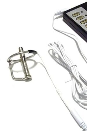 Electric Shock Adult Products Threaded Hollow Urethra Penis Plug Metal Anal Plug Set Adult Toys