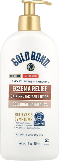 Gold Bond Medicated Extra Strength Body Lotion, 14 oz, Moisturizes, Relieves & Soothes, Skin Moisturizer