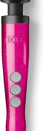 DOXY Die Cast 3R USB Rechargeable Vibrator Wand - Aluminum Adult Sex Toys with Body-Safe Silicone Head, Flexible Neck, Pulse Mode, Up to 9,000 RPM Deep Tissue Body Massager - UK Made
