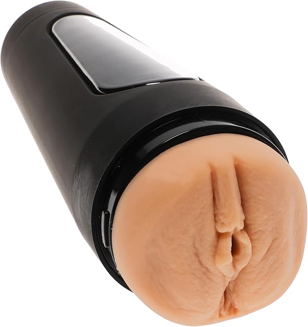 Doc Johnson Main Squeeze - Gabbie Carter - Ultraskyn Stroker - Squeeze Plate for Precise Pressure - Twist End Cap to Control Suction - Discreet Premium Stroker - Male Masturbator, Vagina, Vanilla