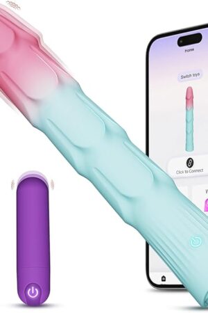 G Spot Dildo Vibrator & Bullet Vibrator Set, Rose Sex Toys with 20 Powerful Vibration Modes for Clitoral Nipple Anal Butt Plug Stimulator Wand Massager, Waterproof Adult Sex Toy for Women and Couples