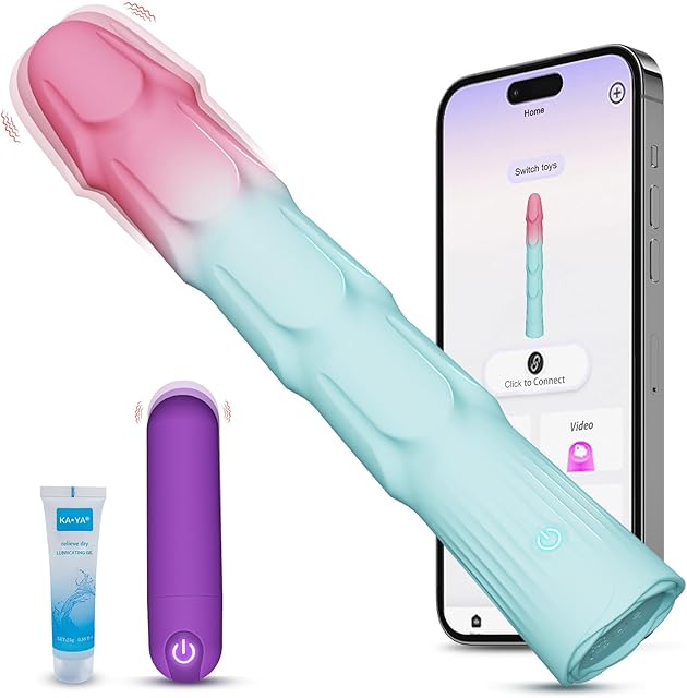 G Spot Dildo Vibrator & Bullet Vibrator Set, Rose Sex Toys with 20 Powerful Vibration Modes for Clitoral Nipple Anal Butt Plug Stimulator Wand Massager, Waterproof Adult Sex Toy for Women and Couples