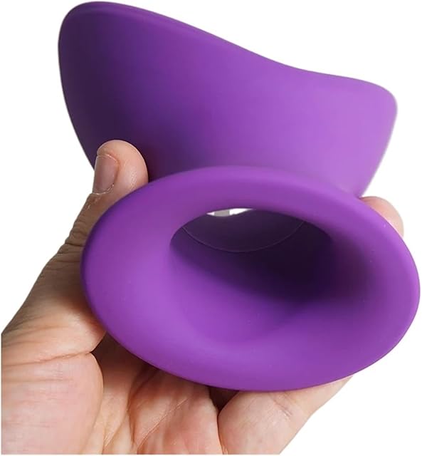 Generic Anal Tunnel Plug Stretcher Anus Ass Hollow in The Middle Anal Plug Butt Plug Buttplug G Spot Prostate Massage,Silicone Butt Plugs,Sex Toys(L with Stopper)
