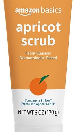 Amazon Basics Apricot Scrub Facial Cleanser, 6 Ounce (Previously Solimo)