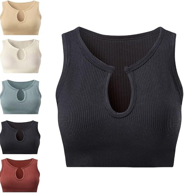 HeyShape Gethey Shape me up Crop Tops, Women Long Sleeve Breathable Shockproof Tight Sexy Workout v Neck Crop Tops