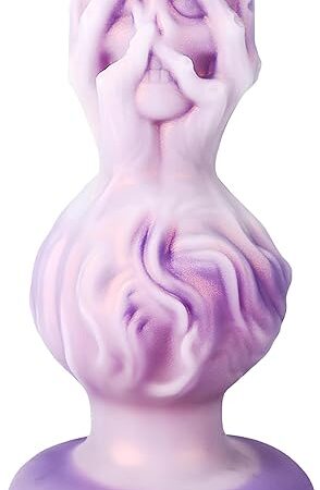 Devil's Hand - 3 Sizes Anal Plug Huge Butt Plug Big Anal Dildo Thick Ass Plug with Suction Cup, Monster Fantasy Dildo with Rich Texture and 2 Big Knots, Anal Toys for Beginners Men and Women (Large)