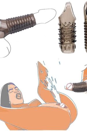 2 Pcs Sex Toys Penis Sleeve Cock Sleeve, Cock Ring Male Sex Toys for Men Penis Extender, Penis Ring Knot Dildo Girth Enhancer Sleeve Adult Toys for Men Couples Juguetes Sexuales