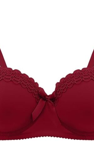 Women's Comfort Bras Lace Push Up Support Bralette Ladies Sexy Breathable Adjustable Strap Solid Padded Everyday Bra