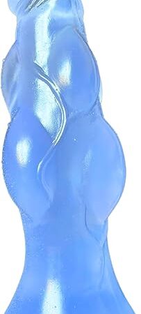 Knotted Dildo | Advanced Knots Dildo, Multiple Knots, Fantasy, Dog Dildo, Wolf, Animal, k9 Dildo, Sex Toys, Adult Toys, BDSM, Anal Dildo, Giant tick Big Monster Alien, Firm, g spot Dildo (Blue Color)