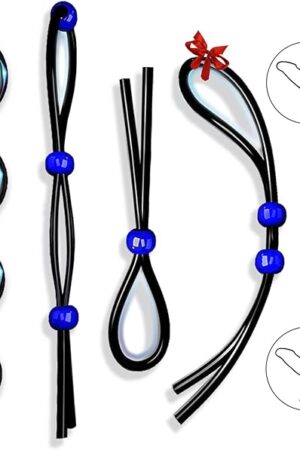 Cock Ring Adjustable Male Penis Ring Silicone 7 Different Sizes Cock Ring O Ring Male Penis Erection Extension Long Lasting Firmness Enlarger Powerful Machine Adult Sex Toys for Men or Couples