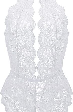 Women Sexy Lingerie Roleplay Costume Fashion Plaid Lace for Valentine's Day Nightwear Boudoir Outfit
