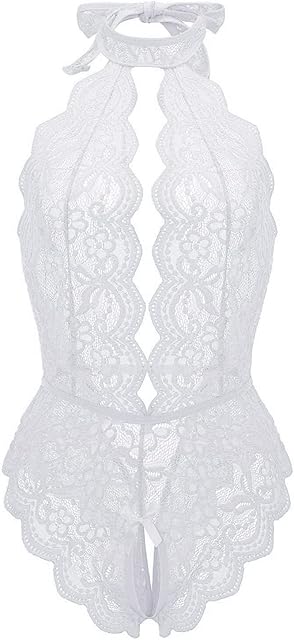 Women Sexy Lingerie Roleplay Costume Fashion Plaid Lace for Valentine's Day Nightwear Boudoir Outfit