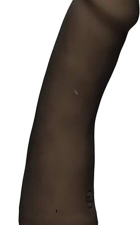 Doc Johnson The D - Slim D - 6 Inch - ULTRASKYN - 6.5" Long and 1.5" Wide - Strong Suction Cup Base - O-Ring Harness Compatible Dildo - for Adults Only, Chocolate