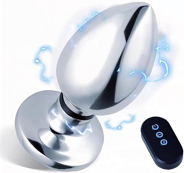 Electric Shock Anal Plug Anal Vibrator Anal Sex Toys for Men and Women with 6 Electric Shocks and 10 Vibration Modes Vibrating Butt Plug Prostate Massager for Couples Adult Toys