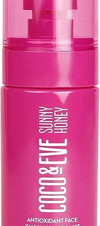 Coco & Eve Antioxidant Face Tanning Micromist Sunless Self Tanning Face Mist with Antioxidants to Boost Hydration Quick, Flawless, Streak Free Face Tan (254 fl oz) / (75ml)