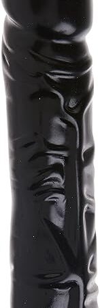 Doc Johnson Vac U Lock Codeblack Classic Dong, 8 inch
