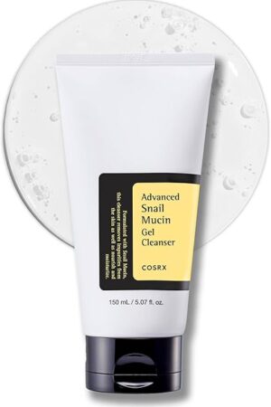 COSRX Advanced Snail Mucin Gel Cleanser, 507 Fl Oz / 150 mL, Rich Daily Deep Cleansing Gel for Dry & Sensitive Skin, Korean Skin Care, Not Tested on Animals, No Parabens
