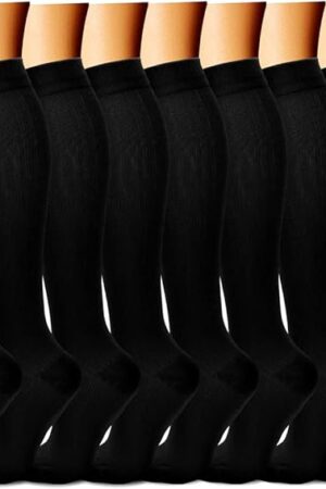 CHARMKING Compression Socks for Women & Men Circulation (8 Pairs) 15-20 mmHg is Best Support for Athletic Running,Hiking