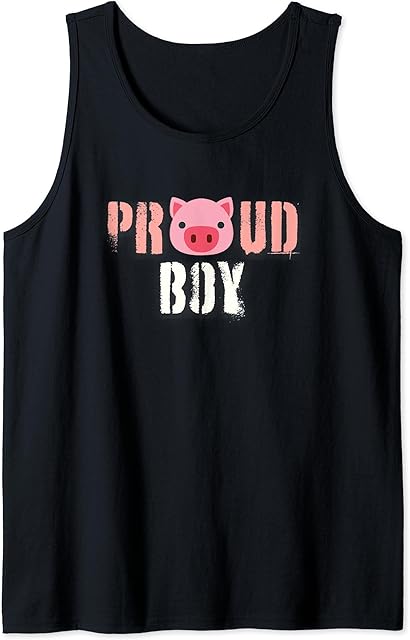 Gay Daddy & Pig Boy Bear Gay Fetish LGBTQ Pride Tank Top