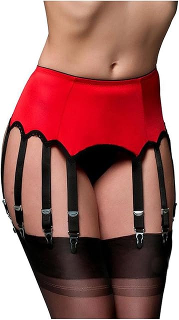 Women Garter Belts for Thigh Highs Plus Size Suspender Belt Garter Belt Lingerie Sexy Tight Garter with 10 Strap Slip