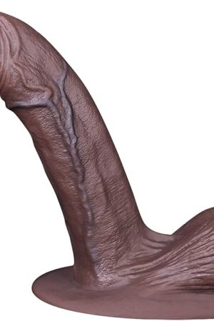 3 Sizes of Black Large Suction Cup Dildo Silicone Dildo, Soft Lifelike Realistic Dildo Fake Penis Dildo with Textures Adult Sex Toy for Women - M