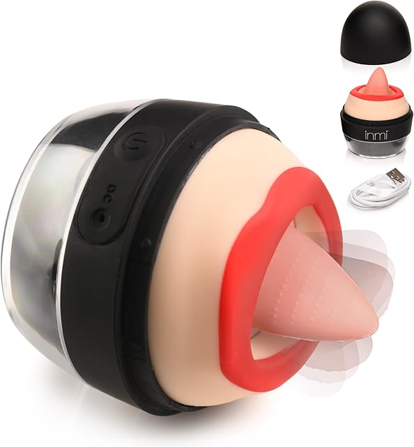 LICKGASM Lady Licker Clitoral Stimulator for Women & Couples. Waterproof & Rechargable,3 Speeds & 7 Licking Patterns Made with Premium Silicone, 3 Piece Set - Light