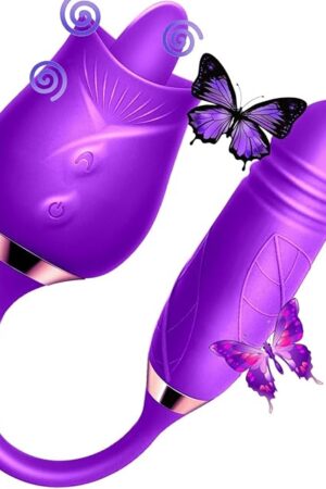 Generic 2024 New Roses Shape Sucker for Women Toy Quiet 10 Speed Adult Toys Waterproof Automatic Electric Adult Tools Machine Pleasure Gifts Purple-M046