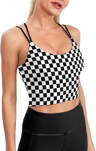 Women Padded Sports Bra Fitness Workout Running Shirts Yoga Tank Top
