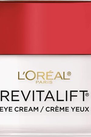 L'Oreal Paris Skincare Revitalift Anti-Wrinkle and Firming Eye Cream with Pro Retinol, Treatment to Reduce Dark Circles, Fragrance Free, 05 oz