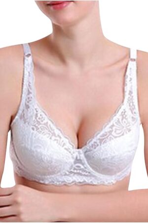 Women's Push Up Lace Bra Underwire Plunge Full Coverage Bras Sexy Plus Size High Support Everyday Bras 2025