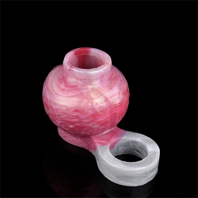 Knot Penis Enlarger Sleeve Male Silicone Penis Sleeve with Cock Ring: Soft Penis Enlargement Sleeve Adult Sex Toy, Small Penis Sheath Men Sex Tool (S)