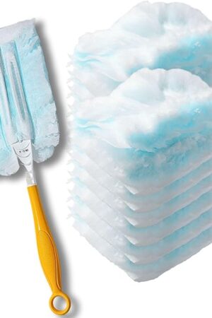 Duster Refills,Static Dust Removal Brush Disposable Replacement Head Compatible with Swiffer Duster Refills for Electronics, Furniture, Blinds, Ceiling Fans (Blue, 18 PCS)