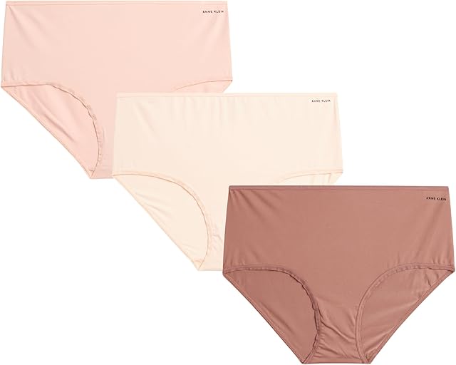 Women's Bikini Panties - 3 Pack Breathable Seamless Stretch Microfiber Ladies Underwear S-XL