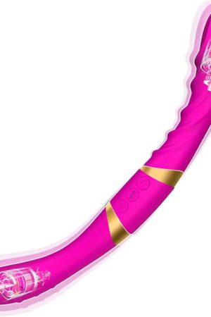FST Double Ended Dildo for Lesbian Sex Toys 13.5 Inches Vibrating Dildo with 12 Vibration Mode G-Spot Stimulator Prostate Massager Adult Sex Toys for Couple Double Penetration